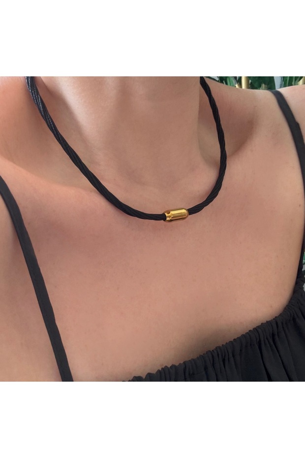 Çelik Mıknatıslı İp Kolye - 1