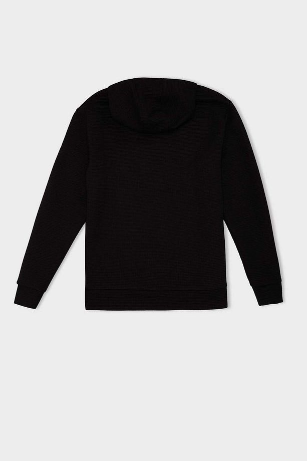 DeFactoFit Standart Fit Kapüşonlu Kapitoneli Sporcu Sweatshirt D0752AX24AU - 8