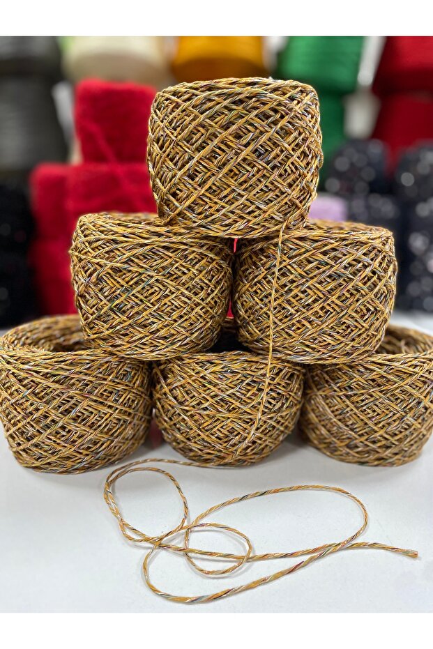 خيط حياكة متعدد الألوان من القطن، متعدد الألوان، شفاف بالكامل، 600 جرام - 1