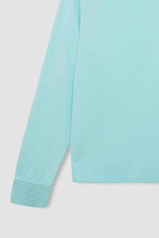 Regular Fit Bisiklet Yaka Simli Triko Kazak Tunik D1580AX24WN - 8