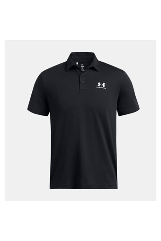 Ua Icon Polo 1386608-001 Men's Black T-Shirt - 1