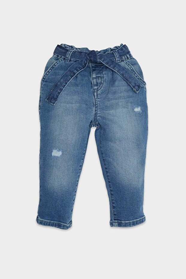 Paperbag Straight Leg Jeans Baby Girl D1532A524Au