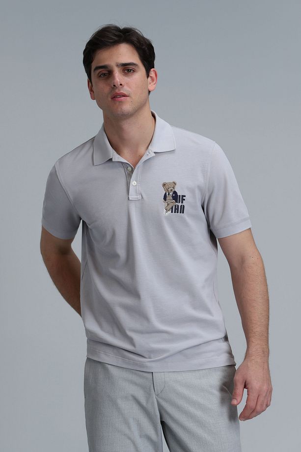 Crystal Smart Erkek Polo Tişört Gri - 5
