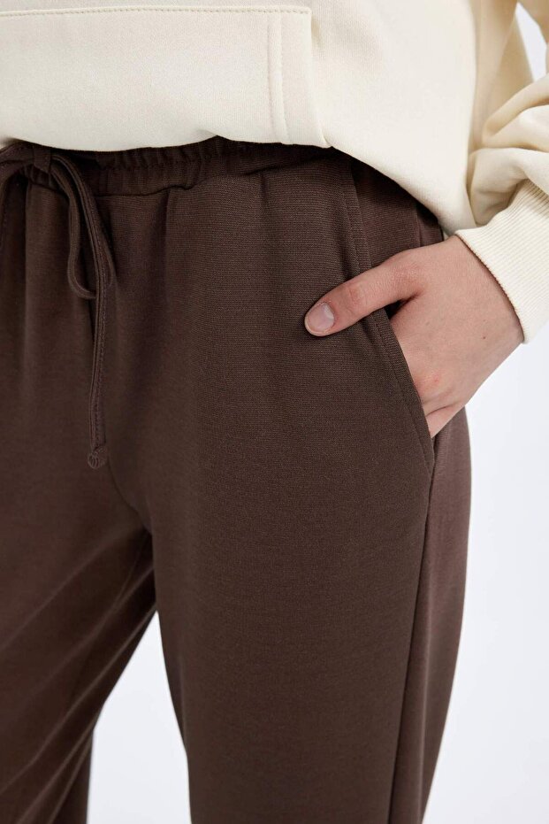 Regular Fit Jogger Sweatpants with Elastic Waist and Pockets Long Size S8381Az24Wn - 5