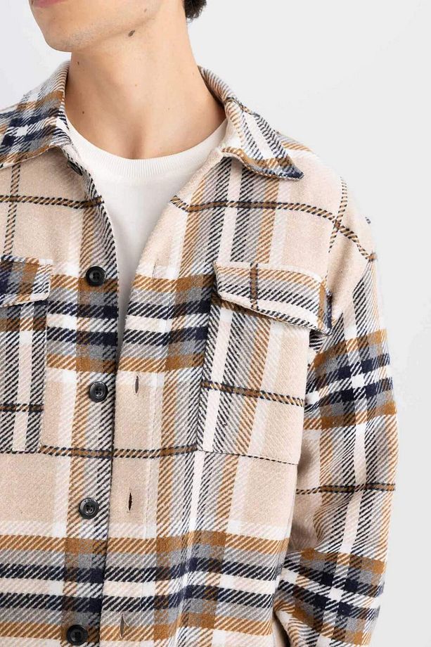 Relax Fit Oduncu Flanel Uzun Kollu Gömlek A7045AX24AU - 5