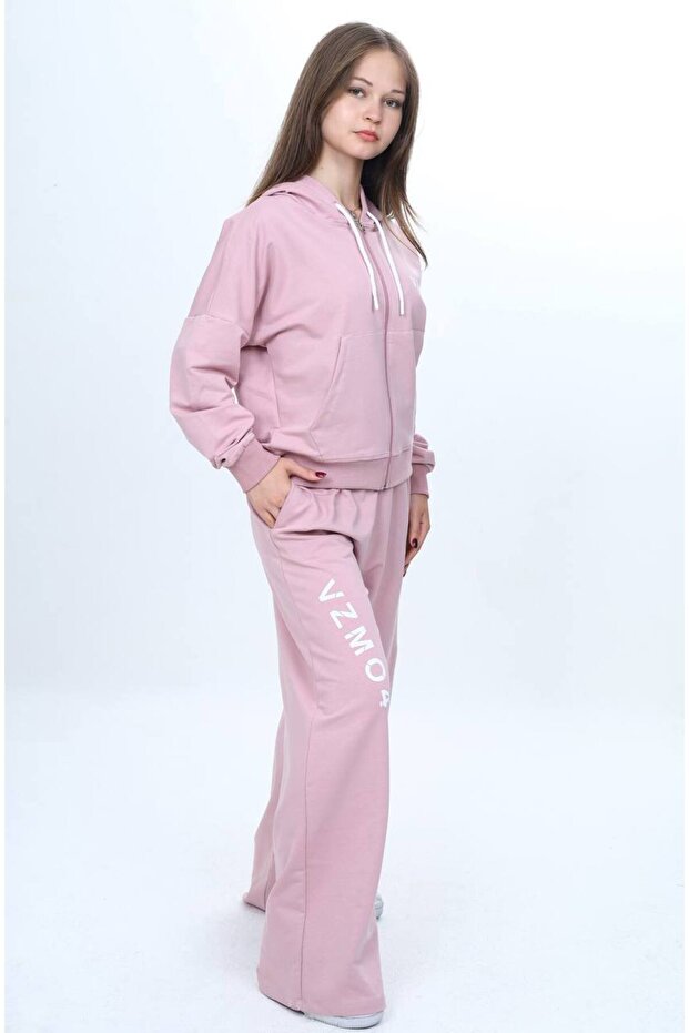Trend Girl's 100% Cotton Hooded Zippered Tracksuit Set – Zippered 2 Thread-309