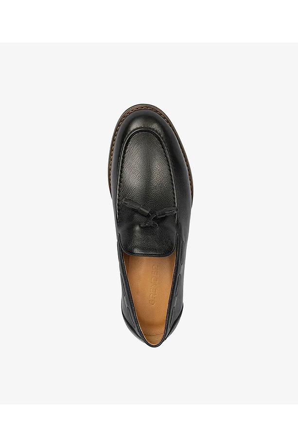 Erkek Siyah Hakiki Deri Loafer Ayakkabı 4Y1UA64510 - 4