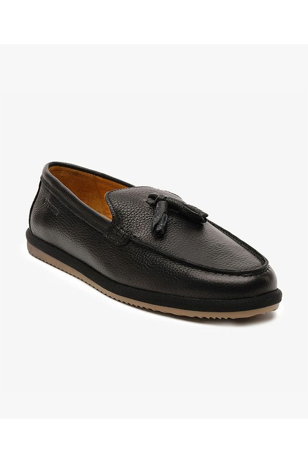 Erkek Siyah Hakiki Deri Loafer Ayakkabı 5Y1LA18330 - 2