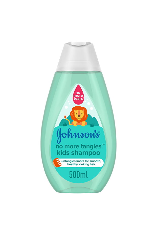 Johnson's No More Tangles Kids Shampoo 500 ml Tangle-Free Gentle Hair Wash for Easy Combing