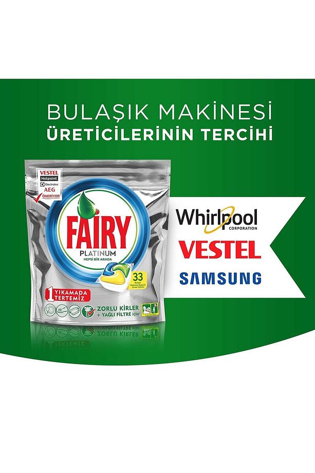 Platinum Limon Kokulu Bulaşık Makinesi Deterjanı Kapsülü  72 Yıkama x3 Adet - 6