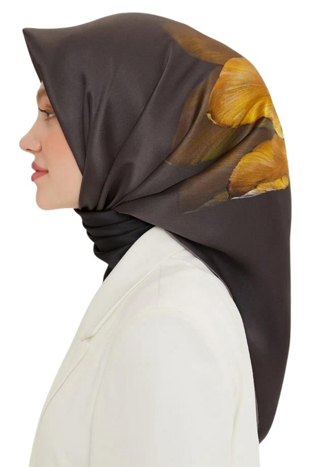 Nostalji Serisi İpek Twill Eşarp 8737D-38 - 2