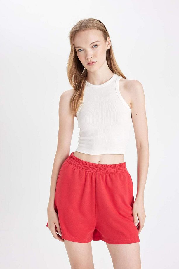 Regular Fit Beli Lastikli Basic Düz Şort Z5071AZ24SM - 4