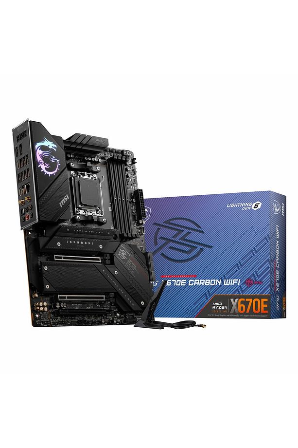 MPG X670E Carbon WiFi DDR5 (7800MHz)OC M.2 HDMI/DP/USB-C PCIe 5.0 AM5 ATX Anakart - 1