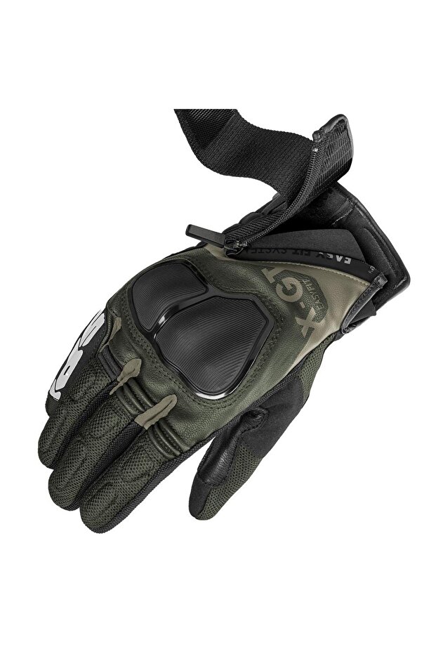 X-GT DERİ ELDİVEN SİYAH HAKİ - 2