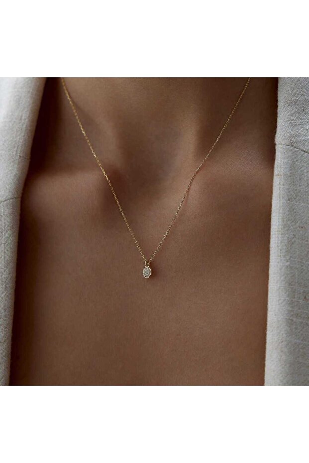 Oktagon Multi Stone Kolye - 3