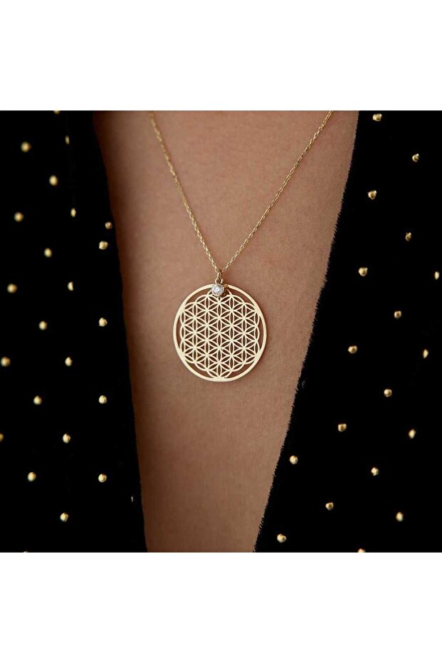 Tektaş Yaşam Çiçeği Kolye - 2