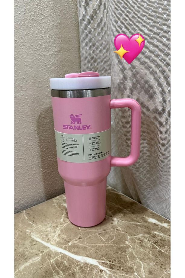 Quenher Pipetli Termos 1.18 Litre Açık pembe - 2