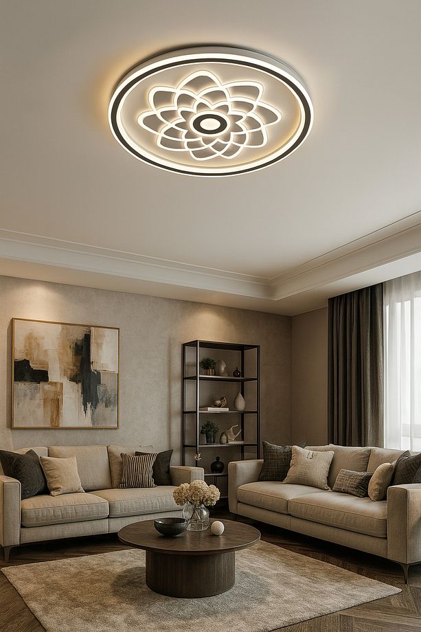 Modern Plafonyer Avize Desenli Tavana Sıfır - 3