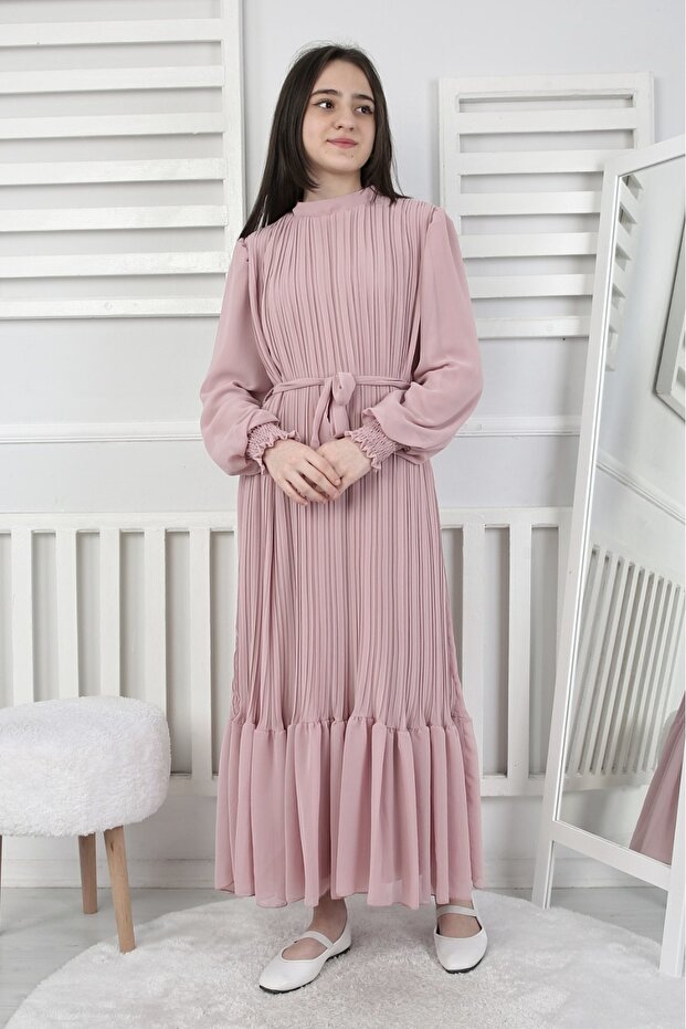 Gez Boy Pi̇sel Chifon Dress