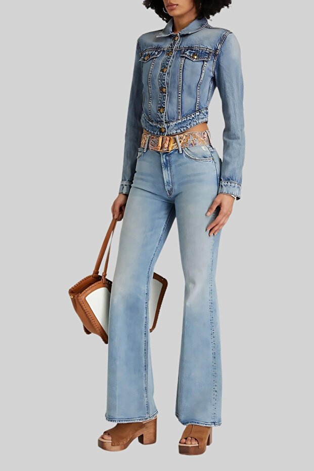 Kadın Jean Ceket Mavi - 2