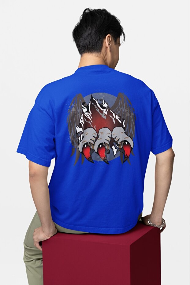 Men/Women 3Claws Transfer Printed Round Neck Short Sleeve T-Shirt