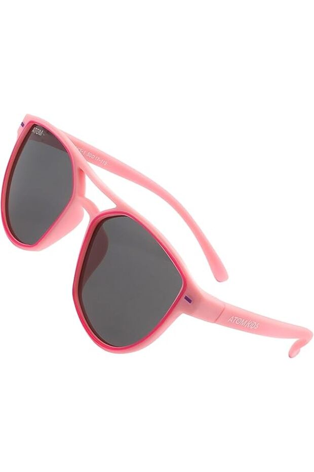 Double Bridge Sunglasses Pink/Grey AK5-1