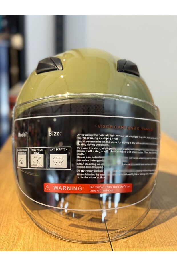 Yarım Kask Haki Yeşil - 8