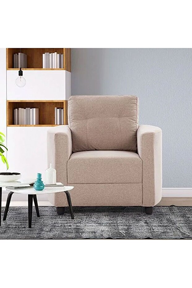 Nottingham 1 Seater Fabric Sofa - Desert Sand L85xW85xH88cm