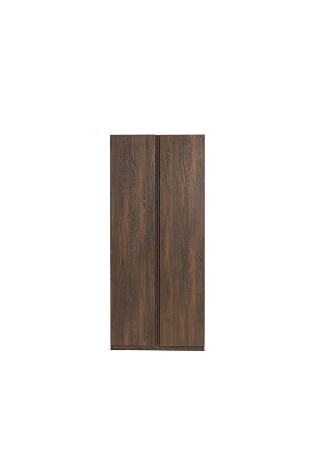 Infinity 2 Door Wardrobe with Hanger - Dark Walnut L100xW59xH230cm