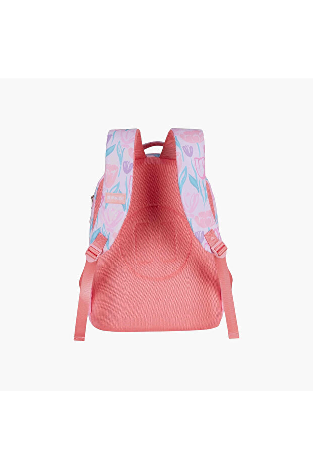 Printed Backpack with Adjustable Shoulder Straps - 12x21 cms - 3