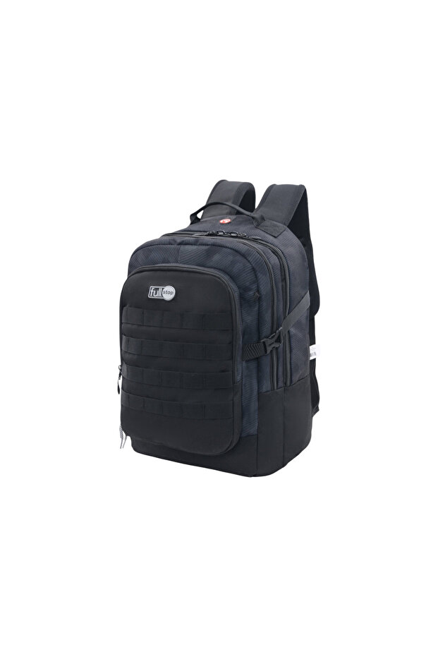 Solid Backpack with Adjustable Straps and Zip Closure - 6x12x21 cms - 2