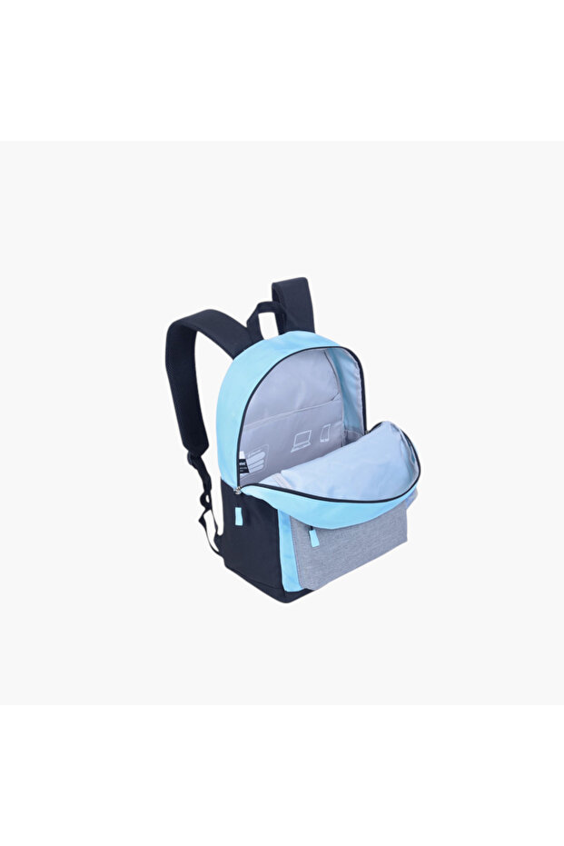 حقيبة ظهر مدرسية بألوان متعددة مع أحزمة كتف قابلة للتعديل - 12×21 سم - 2