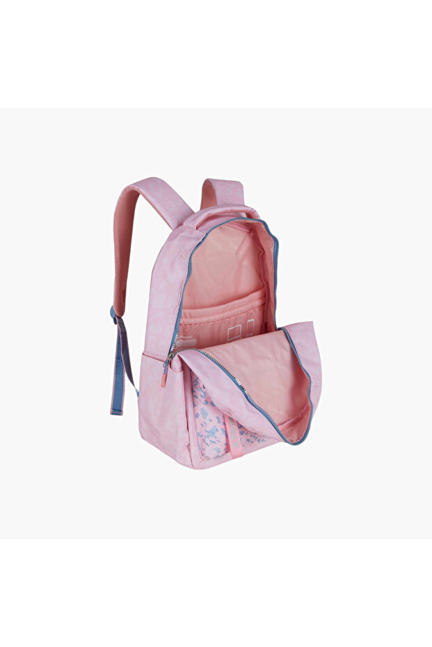 حقيبة ظهر مدرسية مطبوعة بأحزمة كتف قابلة للتعديل - 12×21 سم - 3