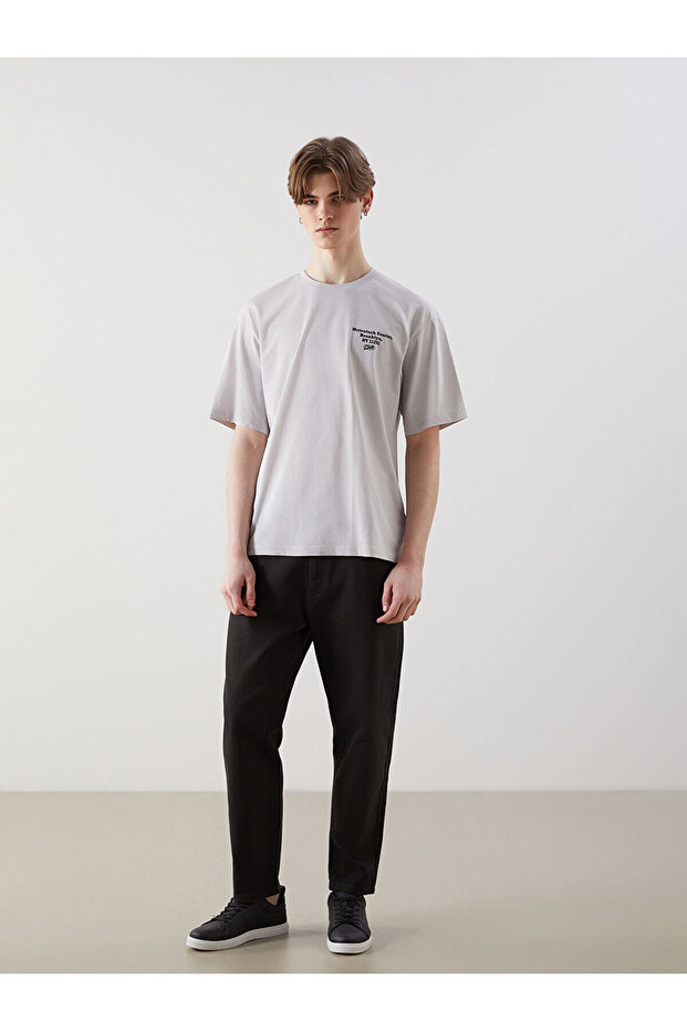 Anthracite Carrot Fit Men's Trousers