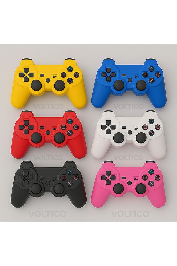 Ps3 Kablosuz Oyun Kolu Dualshock Wireless Joystick Controller Çift Titreşimli Gamepad - 2