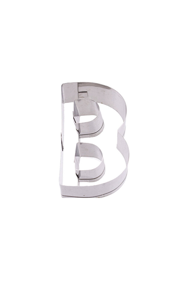 Cake Cookie and Pastry Mold Metal B Letter Large Size Alphabet 8.5 cm