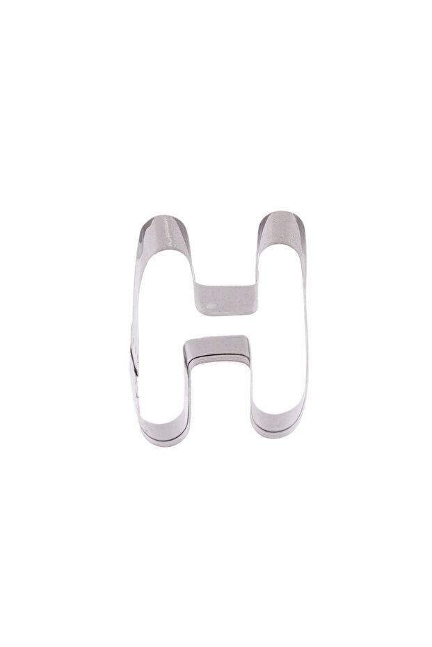 Cake Cookie and Pastry Mold Metal H Letter Large Size Alphabet 8.5 cm
