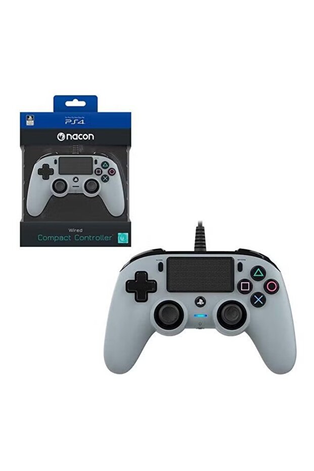 Wired Compact Controller For PlayStation 4 Grey - 2