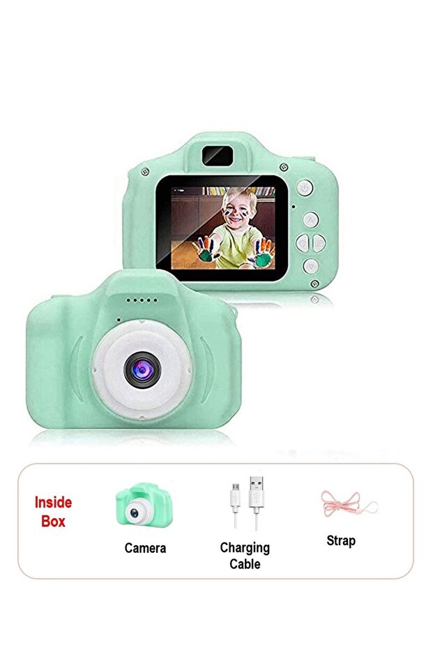 Toy Digital Camera for Kids (Green)