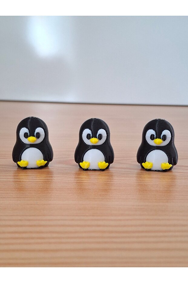 Sevimli Penguen Figürleri - 3'lü set - 1