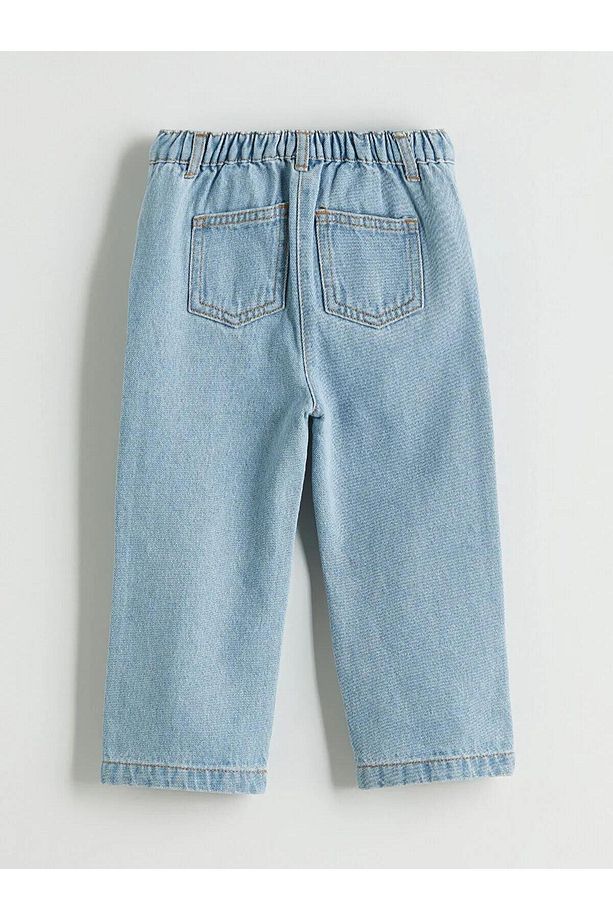 LCW baby Çiçek Nakışlı Kız Çocuk Jean Pantolon (W5) - 3