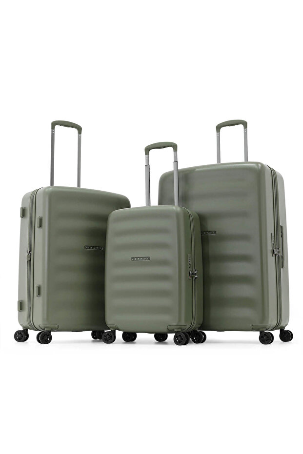 مجموعة حقائب سفر صلبة مكونة من 3 قطع - 1