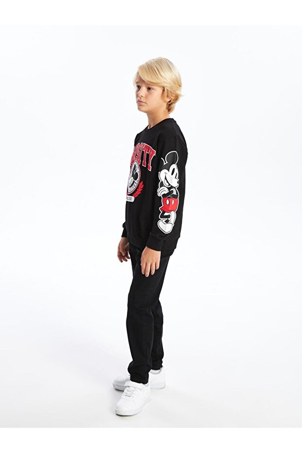 Boy's Jean Trousers with Adjustable Elastic Waist (W5)