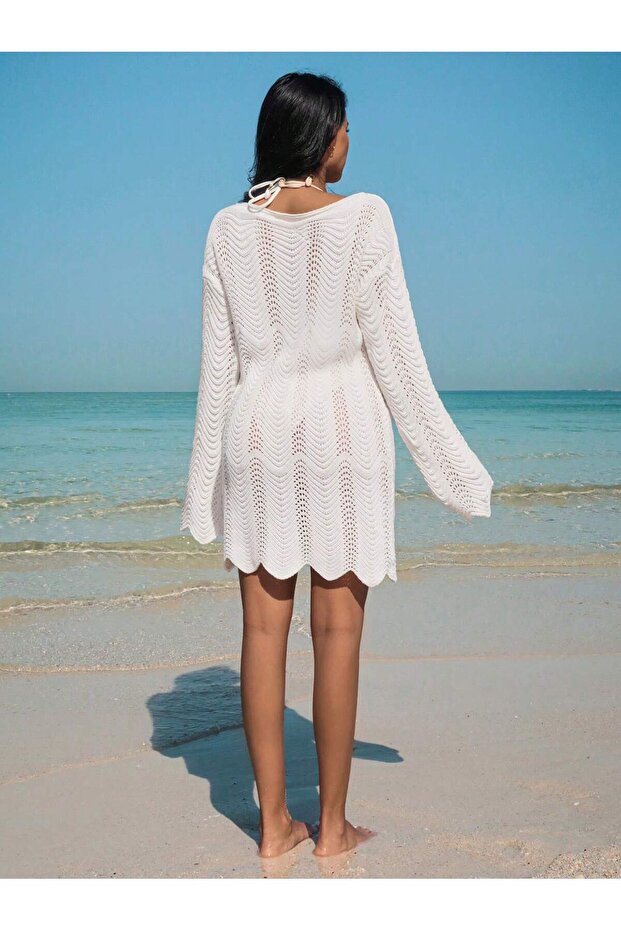 Ajurlu Delikli Elbise - 2