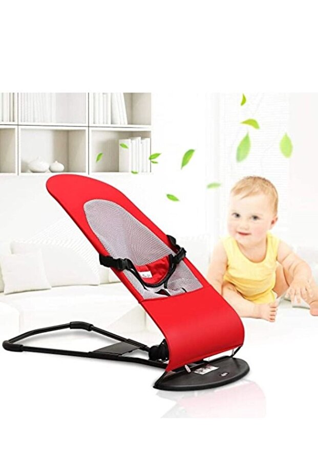 Newborn Baby's Blance Soft Bouncing Chair (Red)