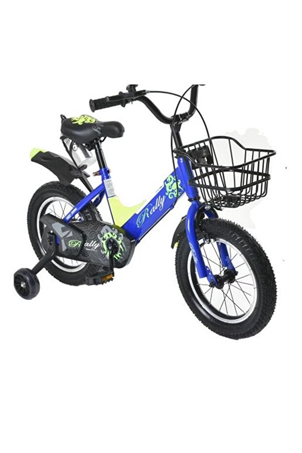 Metallic Bicycle With Front Basket Size 14 - 1