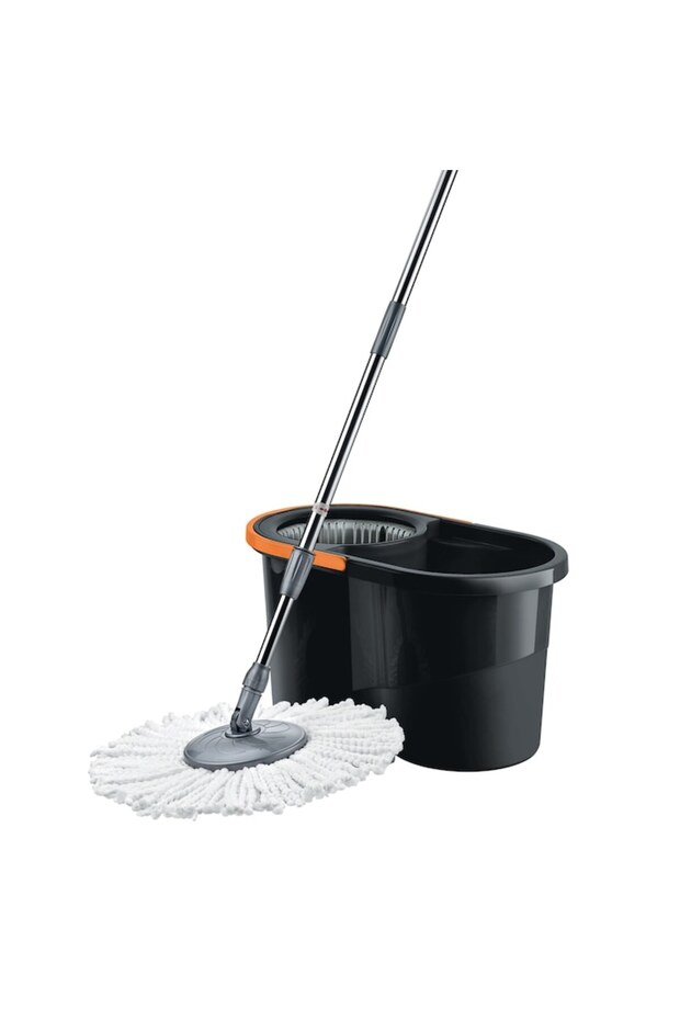Cleaning Set, 16L Nero Bucket with Centrifuge and 360 Rotating Mop - 2