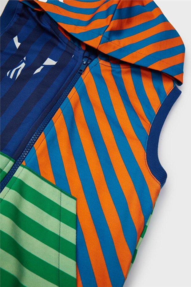 Boy Patterned Vest - 7