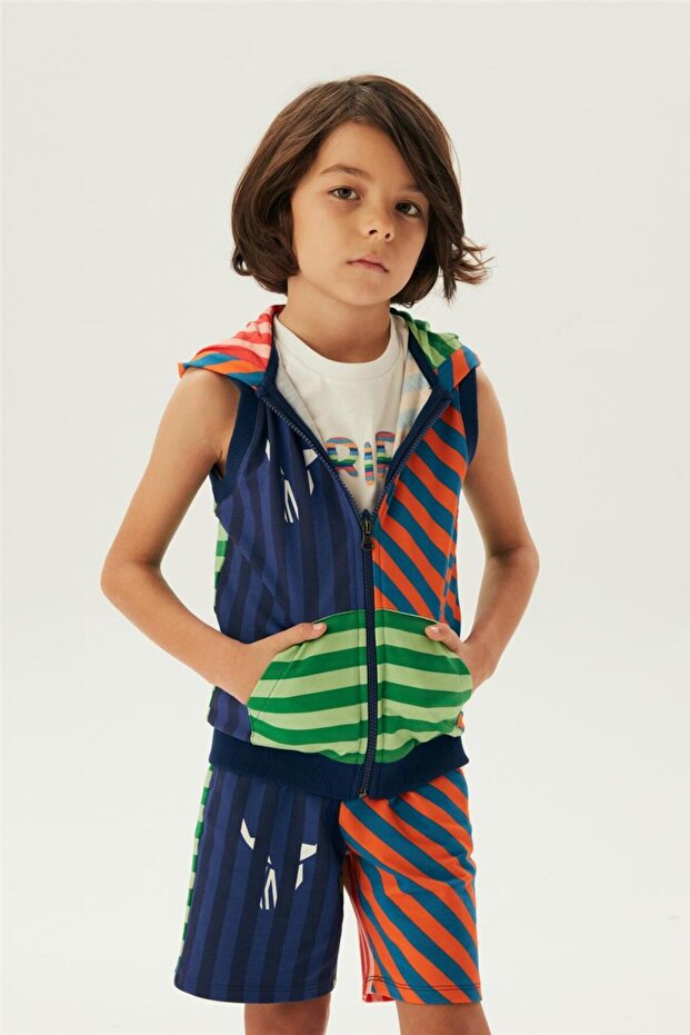 Boy Patterned Vest - 2