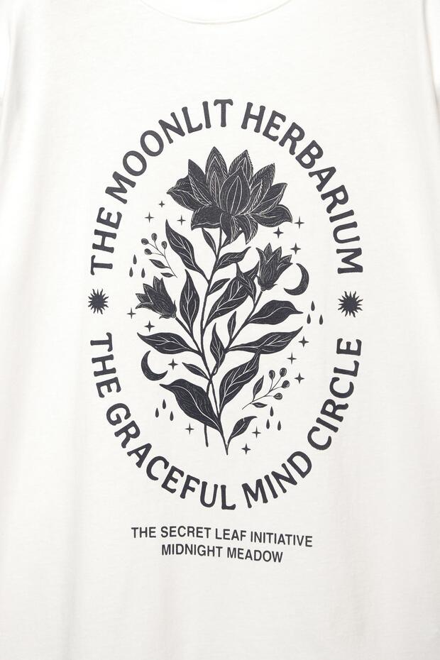 Ezoterik çiçek t-shirt - 6